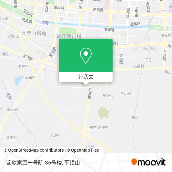 蓝欣家园一号院-36号楼地图