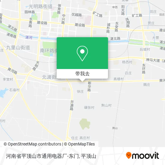 河南省平顶山市通用电器厂-东门地图