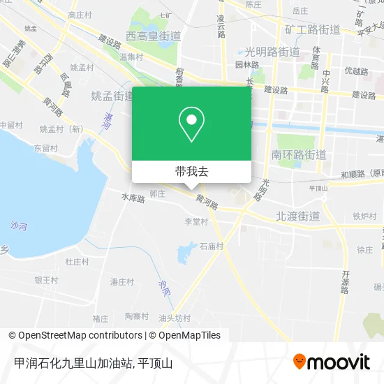 甲润石化九里山加油站地图