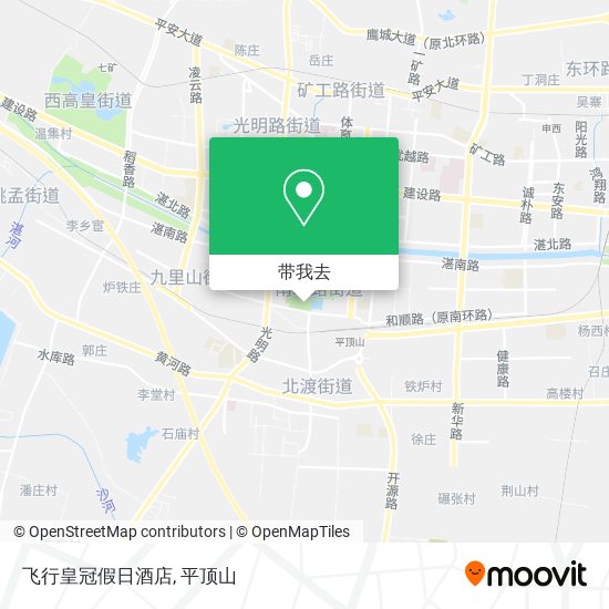 飞行皇冠假日酒店地图