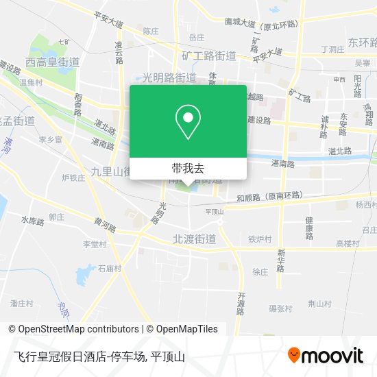 飞行皇冠假日酒店-停车场地图