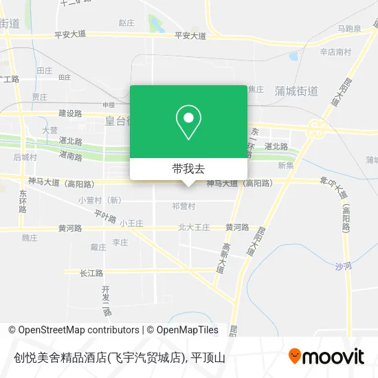 创悦美舍精品酒店(飞宇汽贸城店)地图