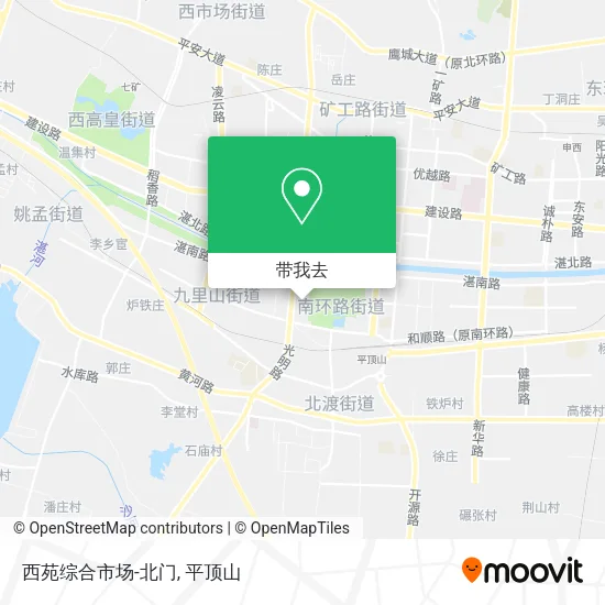 西苑综合市场-北门地图
