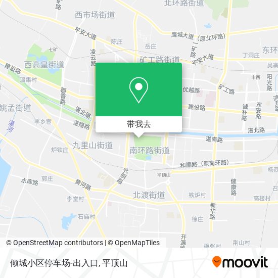 倾城小区停车场-出入口地图