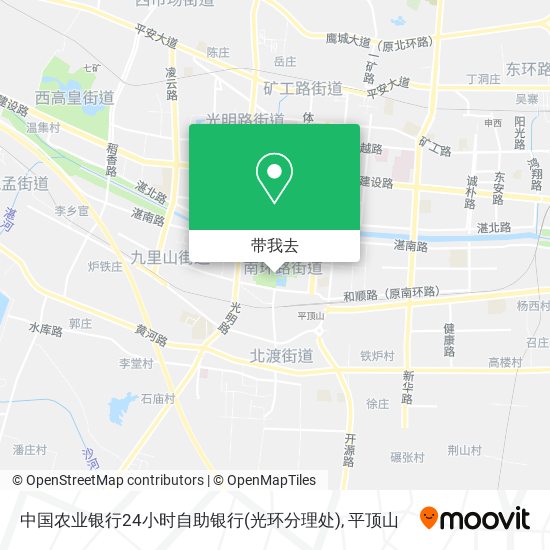 中国农业银行24小时自助银行(光环分理处)地图