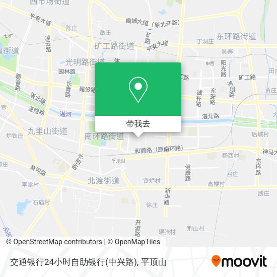 交通银行24小时自助银行(中兴路)地图