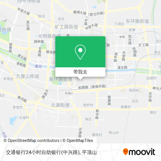 交通银行24小时自助银行(中兴路)地图