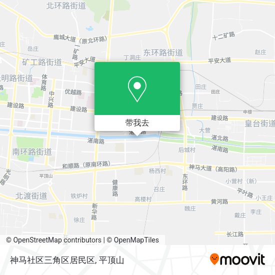 神马社区三角区居民区地图