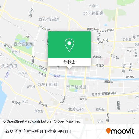新华区李庄村何明月卫生室地图