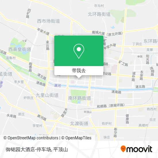 御铭园大酒店-停车场地图