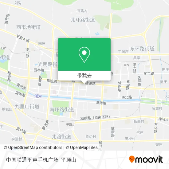 中国联通平声手机广场地图