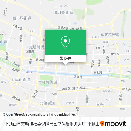 平顶山市劳动和社会保障局医疗保险服务大厅地图