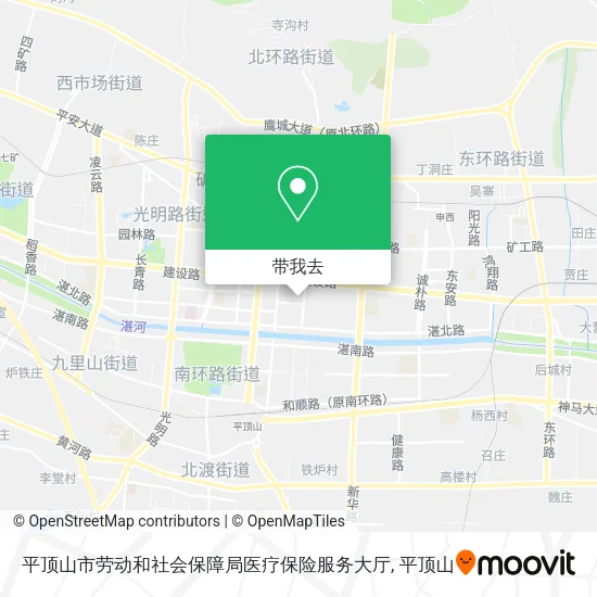 平顶山市劳动和社会保障局医疗保险服务大厅地图