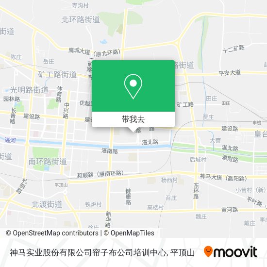 神马实业股份有限公司帘子布公司培训中心地图