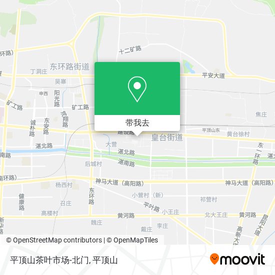 平顶山茶叶市场-北门地图