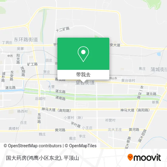 国大药房(鸿鹰小区东北)地图