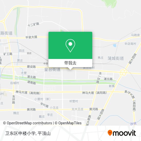 卫东区申楼小学地图