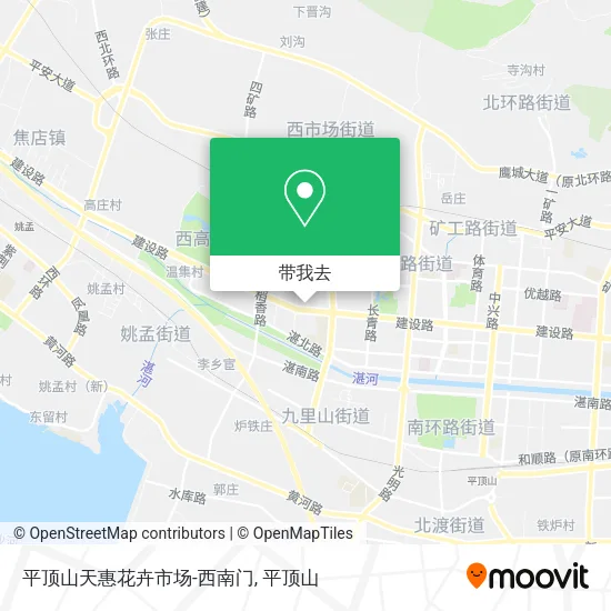 平顶山天惠花卉市场-西南门地图