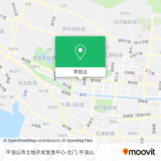 平顶山市土地开发复垦中心-北门地图