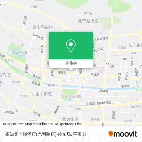 雀知巢连锁酒店(光明路店)-停车场地图