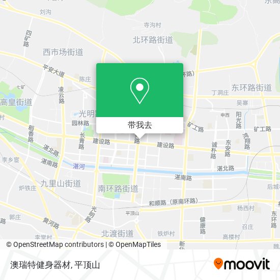 澳瑞特健身器材地图
