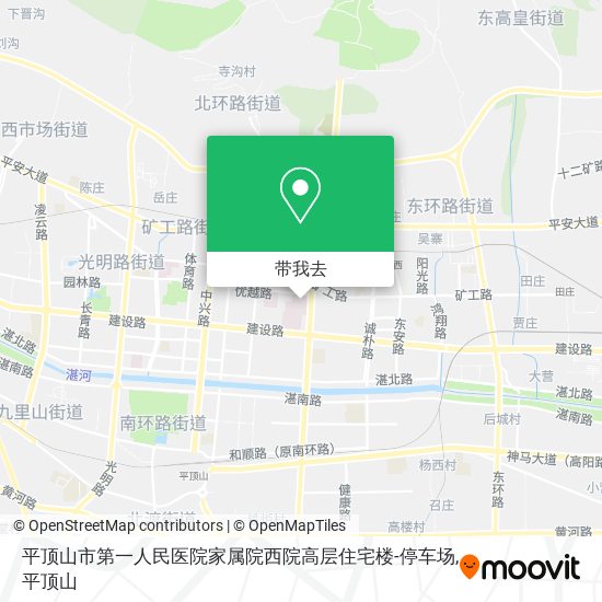 平顶山市第一人民医院家属院西院高层住宅楼-停车场地图