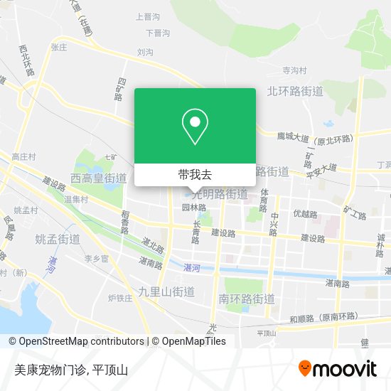 美康宠物门诊地图