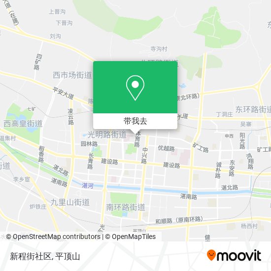 新程街社区地图