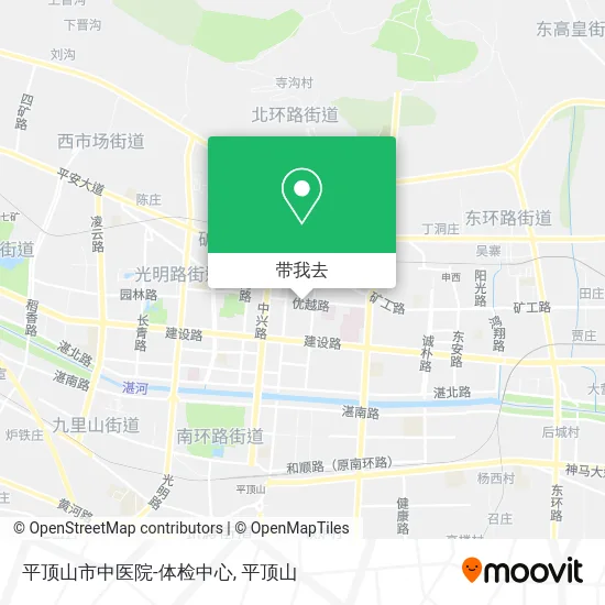 平顶山市中医院-体检中心地图