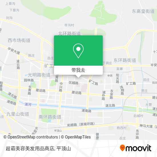 超霸美容美发用品商店地图