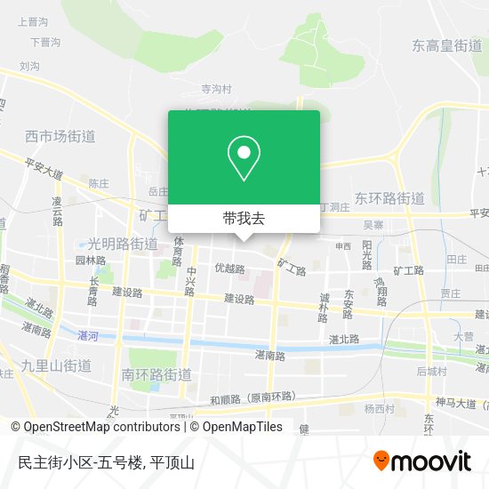 民主街小区-五号楼地图