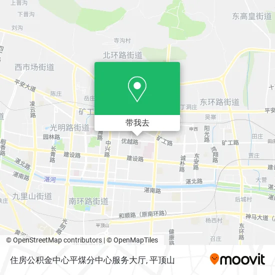 住房公积金中心平煤分中心服务大厅地图