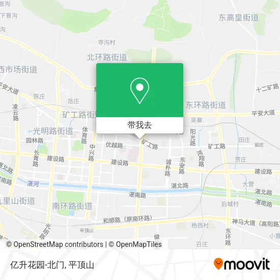 亿升花园-北门地图