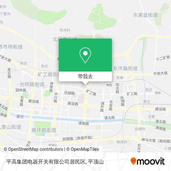 平高集团电器开关有限公司居民区地图
