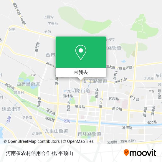河南省农村信用合作社地图