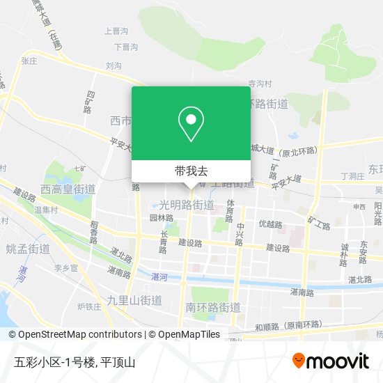 五彩小区-1号楼地图