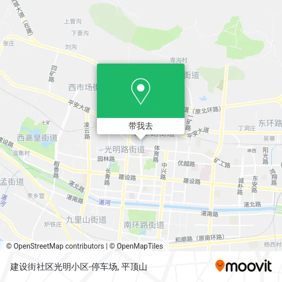建设街社区光明小区-停车场地图