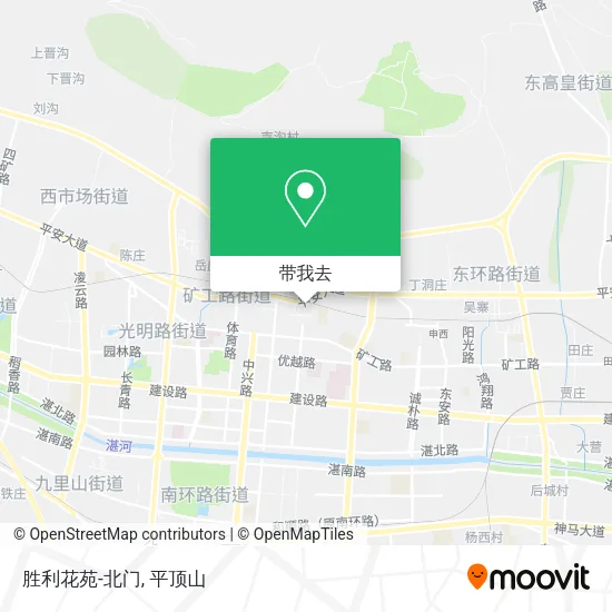 胜利花苑-北门地图