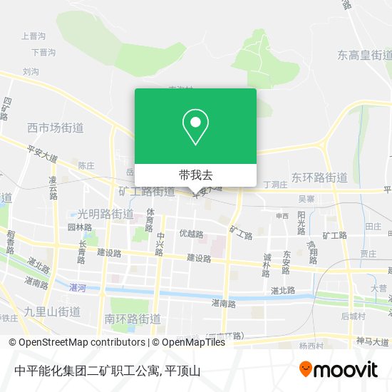 中平能化集团二矿职工公寓地图