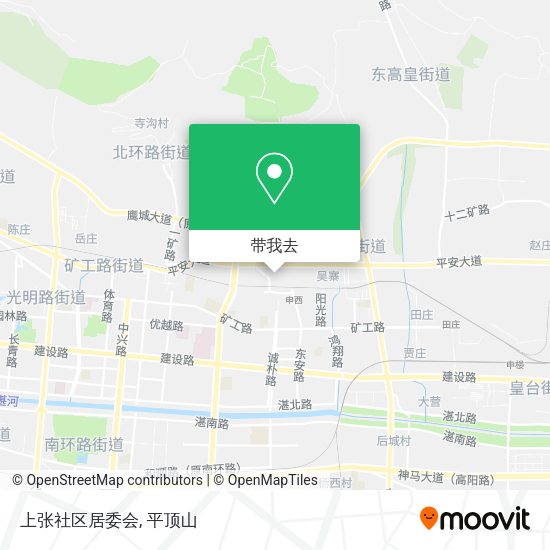 上张社区居委会地图