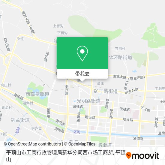 平顶山市工商行政管理局新华分局西市场工商所地图