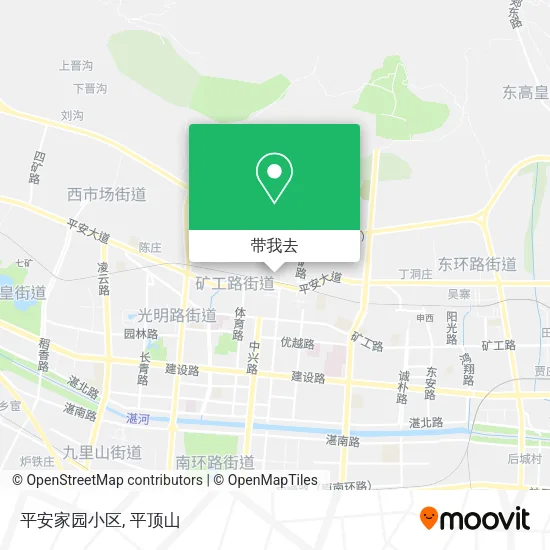 平安家园小区地图