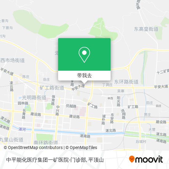 中平能化医疗集团一矿医院-门诊部地图