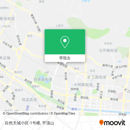 自然天城小区-1号楼地图