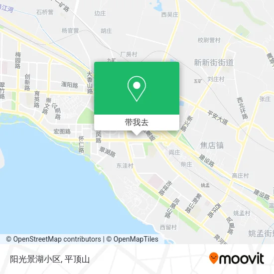 阳光景湖小区地图
