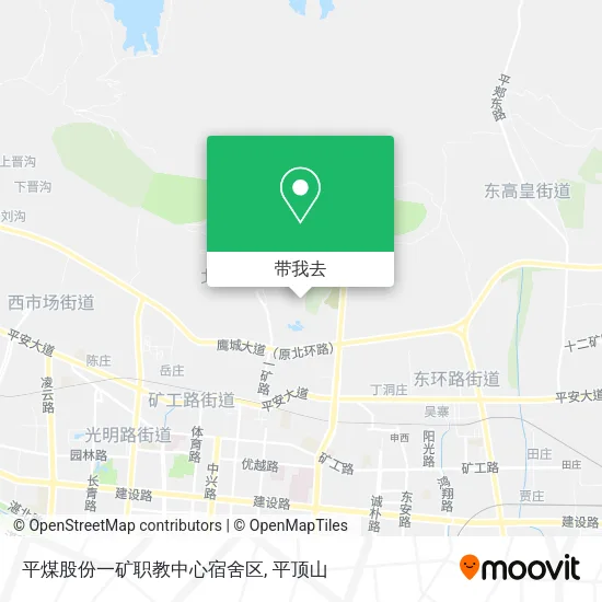 平煤股份一矿职教中心宿舍区地图