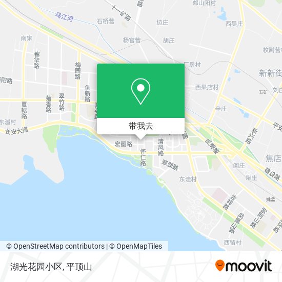 湖光花园小区地图