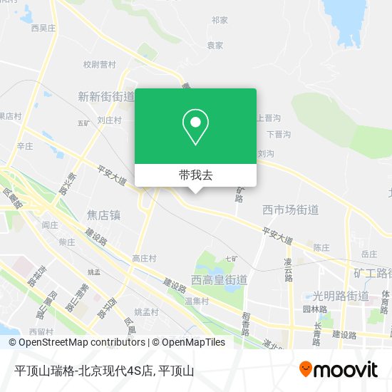 平顶山瑞格-北京现代4S店地图