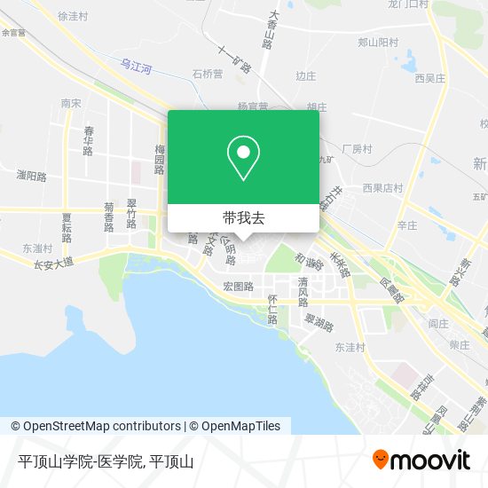 平顶山学院-医学院地图