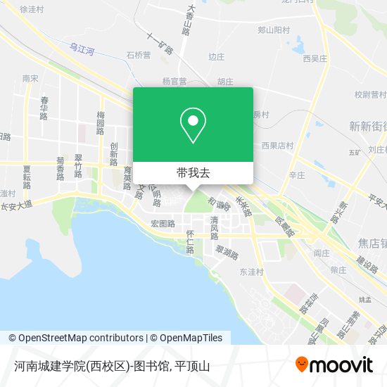 河南城建学院(西校区)-图书馆地图